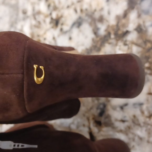 NEW Coach Carter Brown "Maple" Suede Pointed Toe High Heel Bootie - Picture 9 of 16